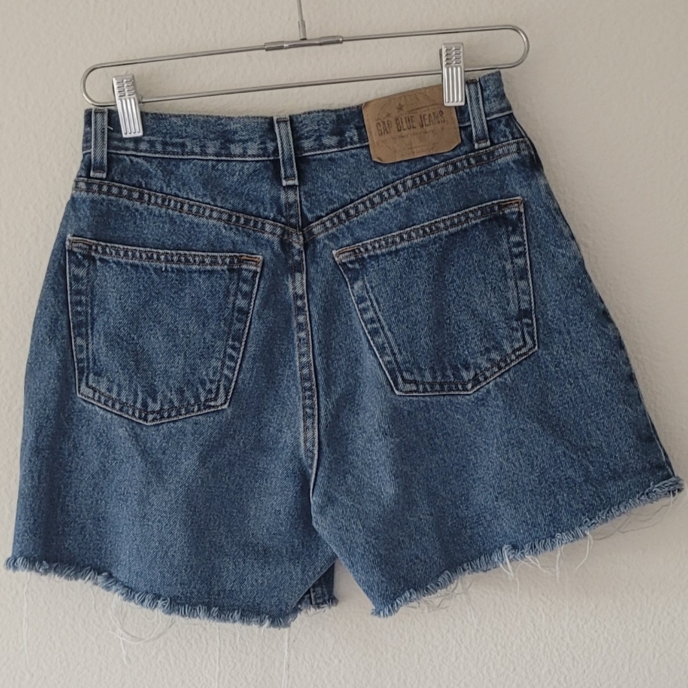 GAP Women's Blue Denim Shorts - Picture 4 of 5
